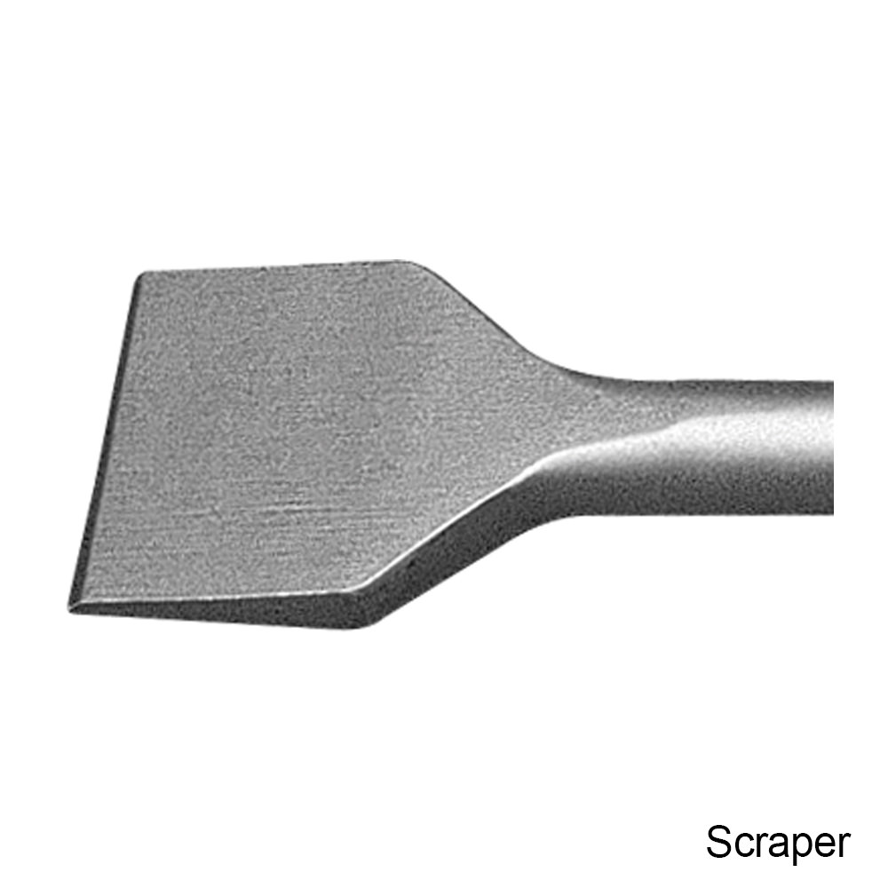 HD SDS MAX SCRAPER CHISEL: 2X12 - Parts & Accessories